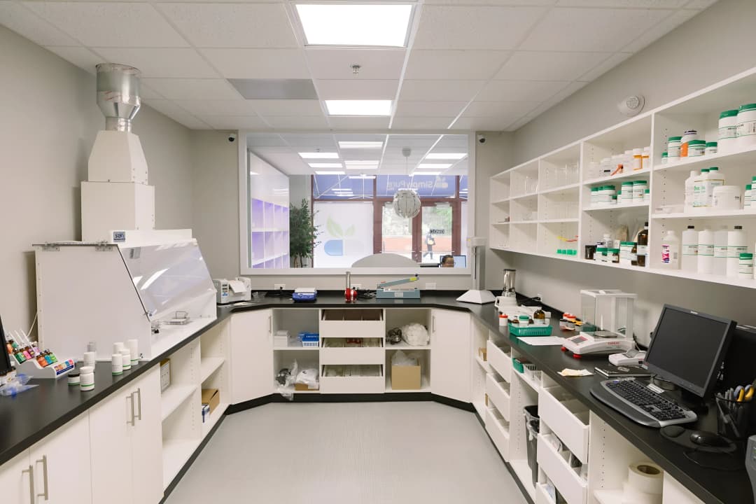 Pharmacist talking to a patient